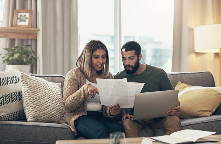 A couple considering ways to consolidate their debt.